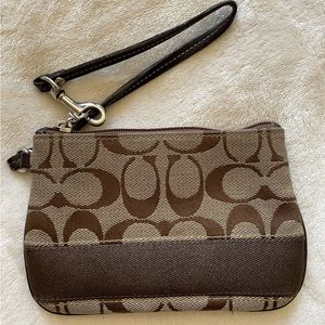 Coach wristlet change purse